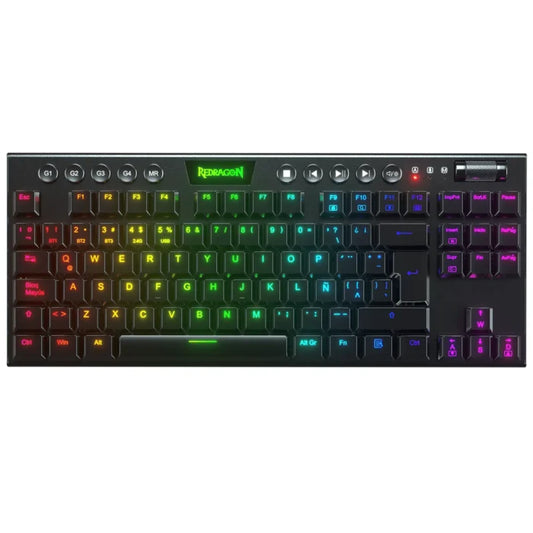 TECLADO MECANICO REDRAGON HORUS TKL K621-RGB  TIPO SWITCH RED / 75% / INALAMBRICO / NEGRO