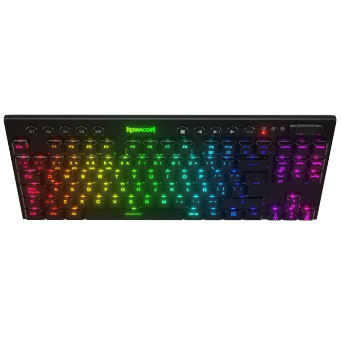 TECLADO MECANICO REDRAGON HORUS TKL K621-RGB  TIPO SWITCH RED / 75% / INALAMBRICO / NEGRO
