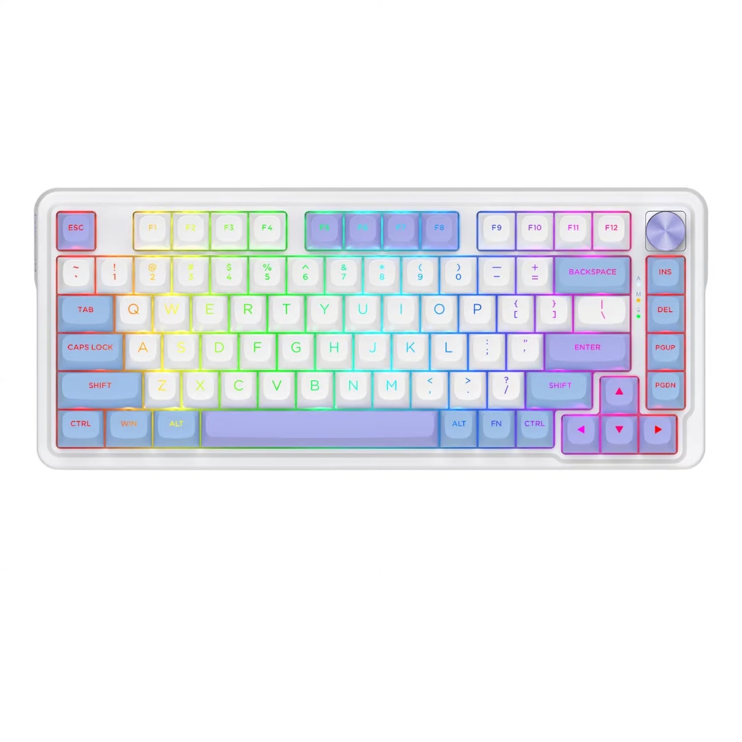 TECLADO REDRAGON UCAL PRO ESPAÑOL- K673CPG-RGB-PRO-SP ( PURPLE -GREEN )