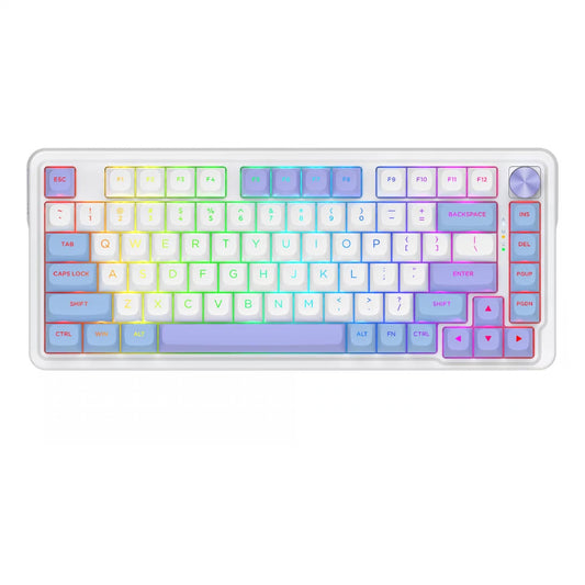 TECLADO REDRAGON UCAL PRO ESPAÑOL- K673CPG-RGB-PRO-SP ( PURPLE -GREEN )