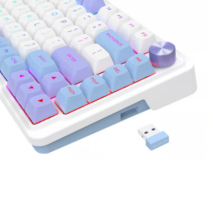 TECLADO REDRAGON UCAL PRO ESPAÑOL- K673CPG-RGB-PRO-SP ( PURPLE -GREEN )