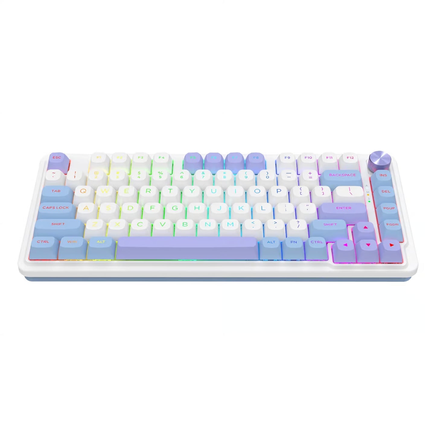 TECLADO REDRAGON UCAL PRO ESPAÑOL- K673CPG-RGB-PRO-SP ( PURPLE -GREEN )