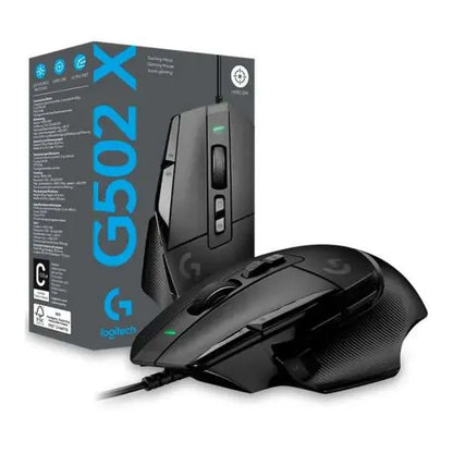 MOUSE LOGITECH GAMER ALAMBRICO G502 HERO BLACK