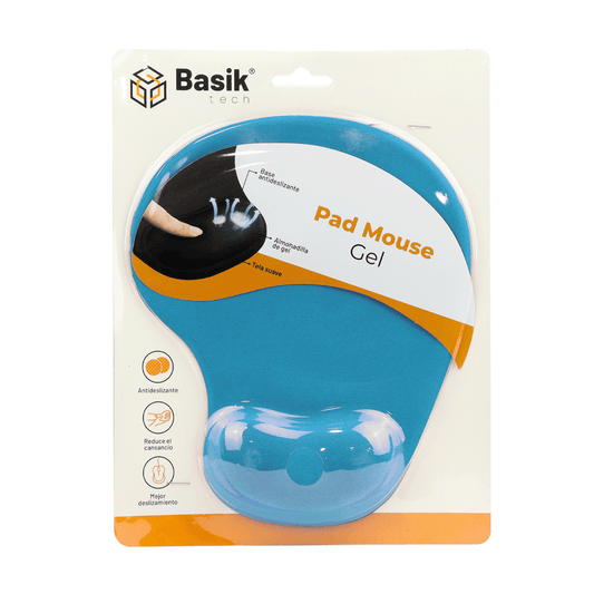 PAD MOUSE GEL BASIK TECH – COLORES VARIOS