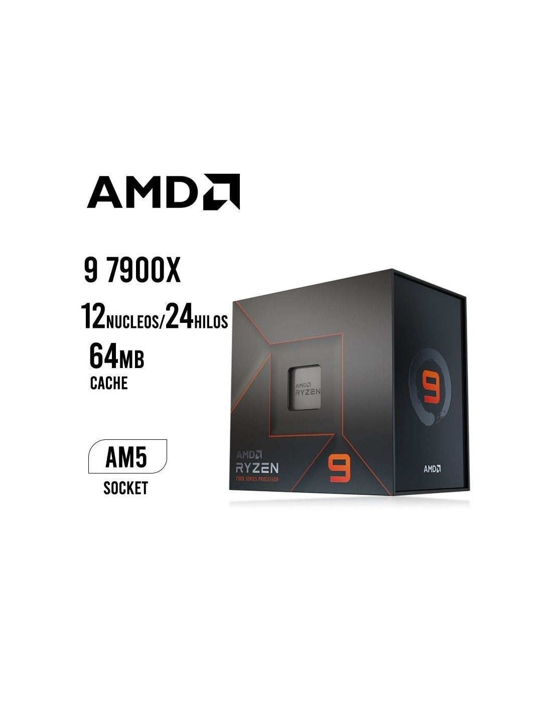 PROCESADOR AMD RYZEN 9 7900X