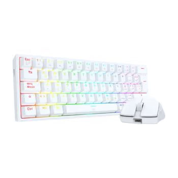 COMBO 2 EN 1 TECLADO MECANICO SWITCH RED ALAMBRICO / BLANCO