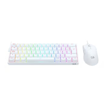 COMBO 2 EN 1 TECLADO MECANICO SWITCH RED ALAMBRICO / BLANCO