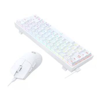 COMBO 2 EN 1 TECLADO MECANICO SWITCH RED ALAMBRICO / BLANCO