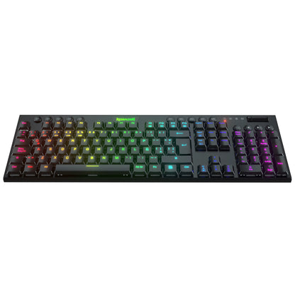 TECLADO MECANICO REDRAGON HORUS K618-RGB SWITCH RED / 100% / INALAMBRICO / NEGRO