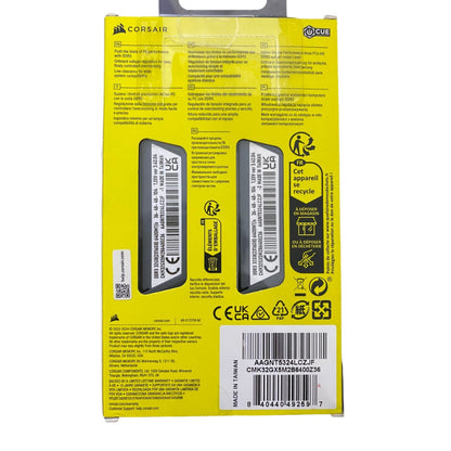 MEMORIA RAM CORSAIR VENGEANCE DDR5 32GB (16x2)