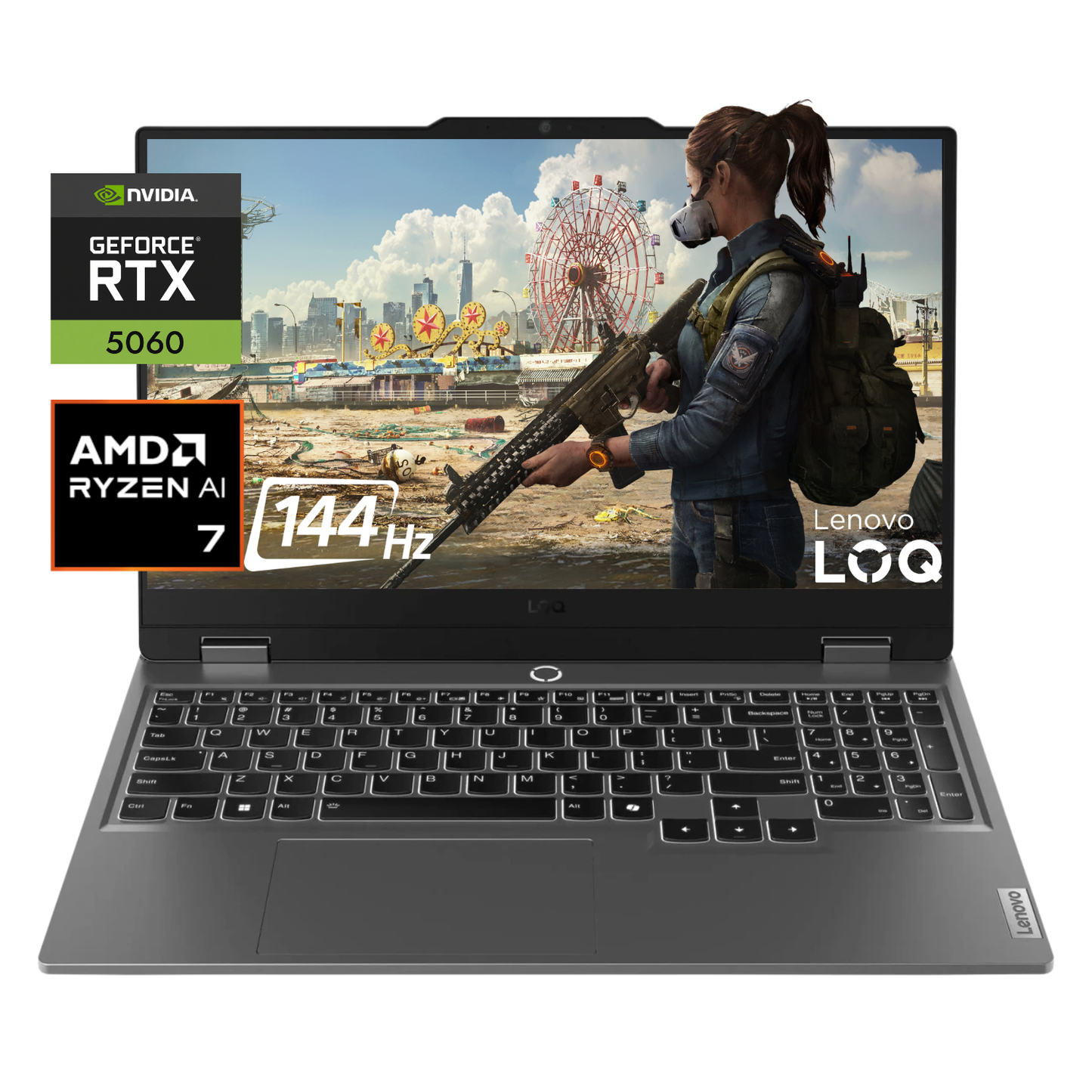 PORTATIL GAMER LENOVO LOQ - RYZEN 7 250 - RTX 5060 8GB - 15.6" FHD 144 Hz