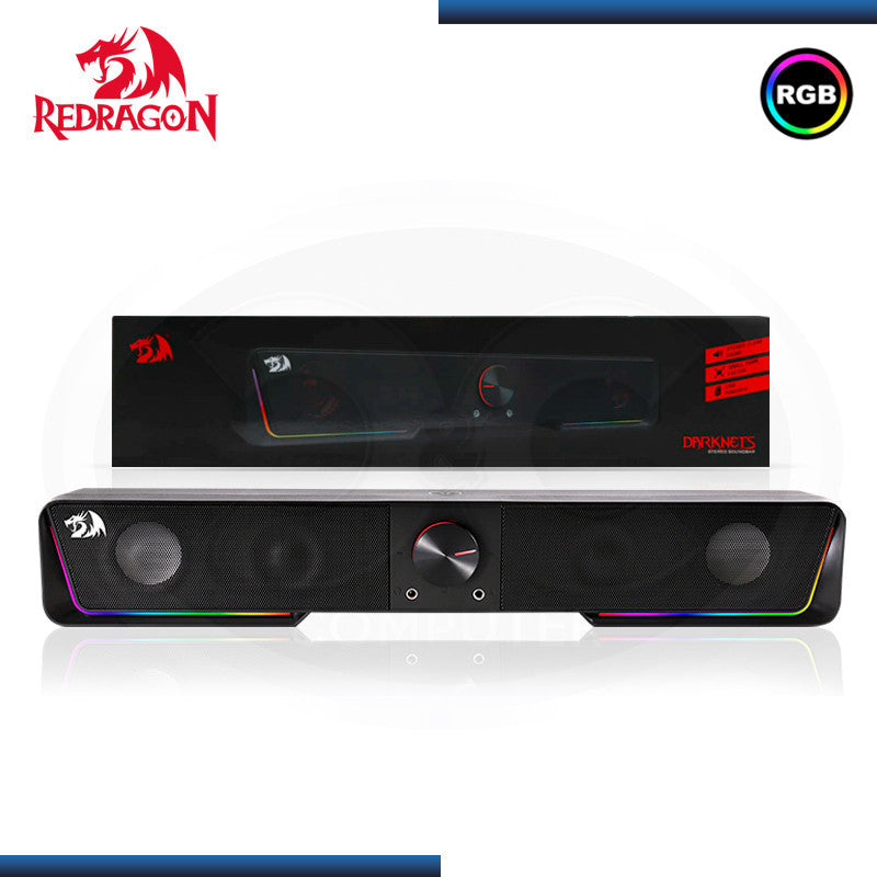 PARLANTES  REDRAGON DARKNETS ( GS570 ) RETROILUMINADO | USB BLACK