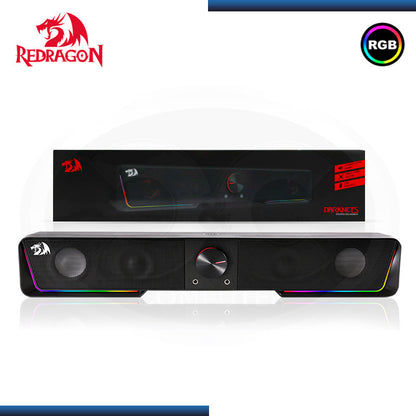PARLANTES  REDRAGON DARKNETS ( GS570 ) RETROILUMINADO | USB BLACK