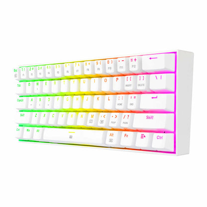 TECLADO REDRAGON DRAGONBORN MECANICO SWITCH MARRON / 60% / WHITE