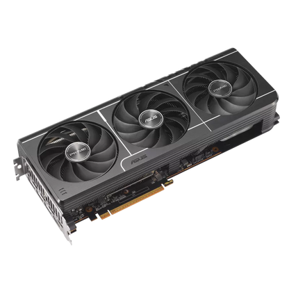 ASUS Prime Radeon RX 9070 XT OC Edition cuenta con tres ventiladores axial-tech y una almohadilla térmica GPU de cambio de fase para una refrigeración suprema.