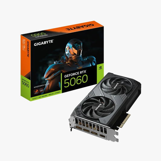 Gigabyte RTX 5060 8GB GDDR7 Windforce / Gaming 1080 / 2K / Ray Tracing & DLSS 4