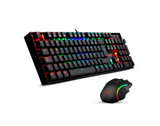 COMBO REDRAGON GAMING ESSENTIAL MECANICO 75% TECLADO + MOUSE SWITCH AZUL