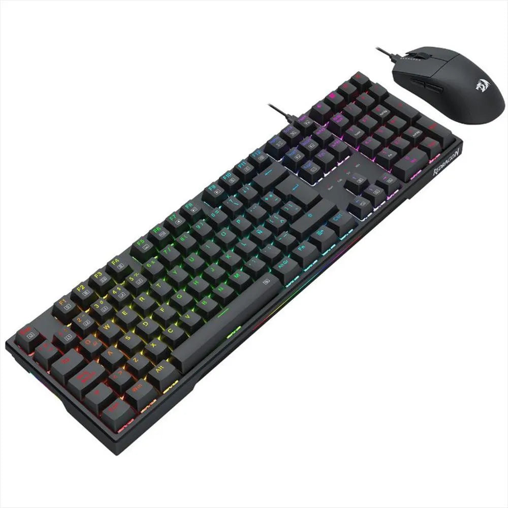 COMBO TECLADO Y MOUSE GAMER REDRAGON S146 ESPAÑOL K668