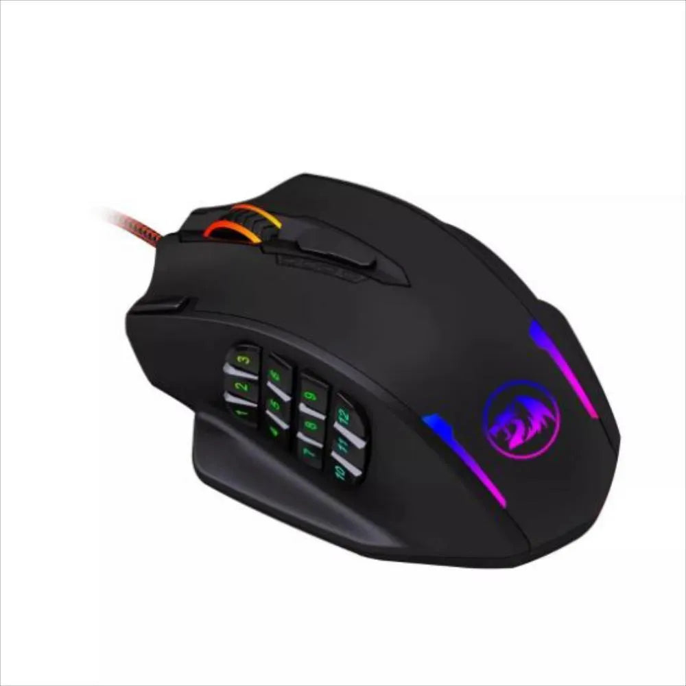MOUSE GAMER ALÁMBRICO REDRAGON IMPACT M908 - NEGRO