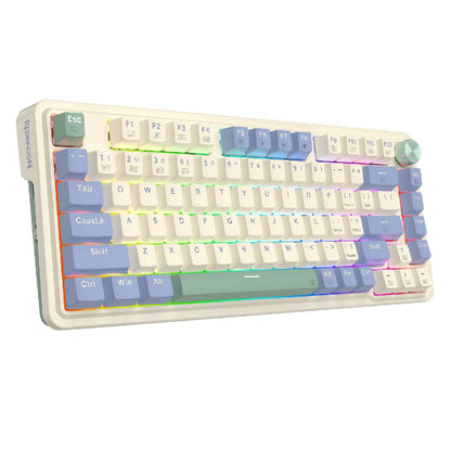TECLADO REDRAGON UCAL PRO ESPAÑOL- K673CPG-RGB-PRO-SP ( WHITE -BLACK )