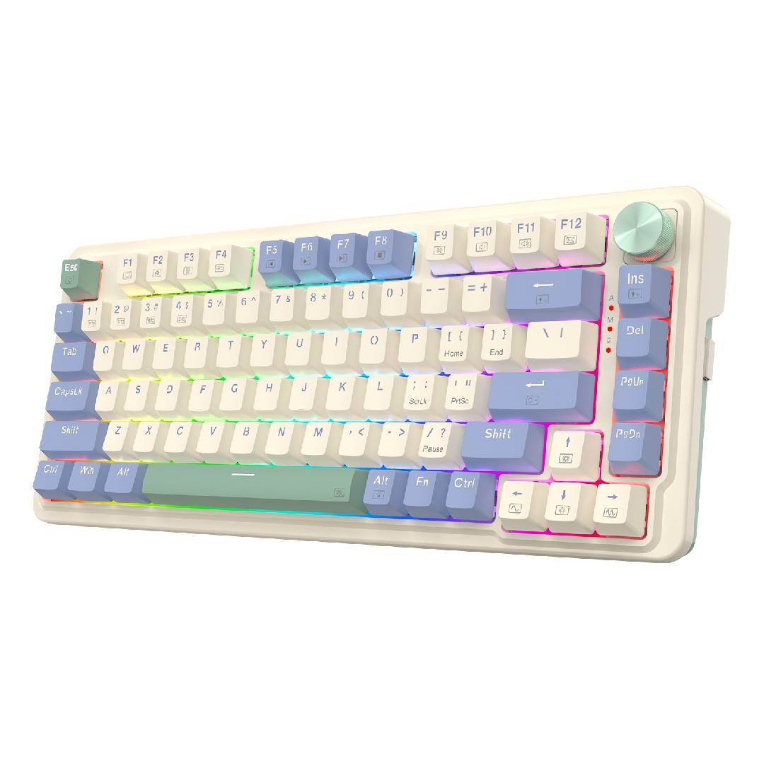 TECLADO REDRAGON UCAL PRO ESPAÑOL- K673CPG-RGB-PRO-SP ( WHITE -BLACK )