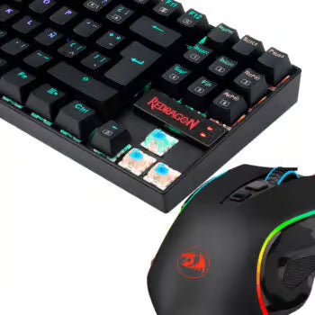 COMBO GAMING ESSENTIAL MECANICO 75% TECLADO + MOUSE SWITCH AZUL