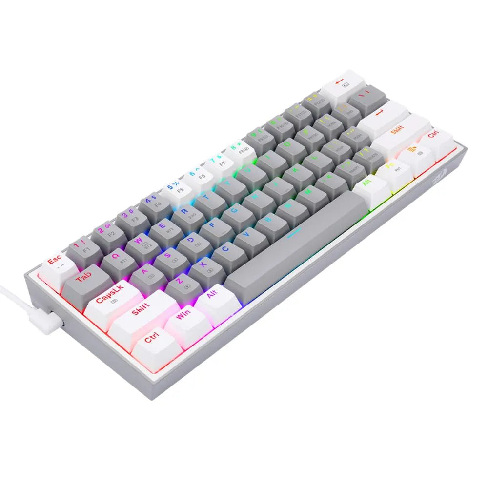 TECLADO MECANICO REDRAGON K616-RGB FIZZ PRO 60%/SWITCH RED/ GRIS-BLANCO
