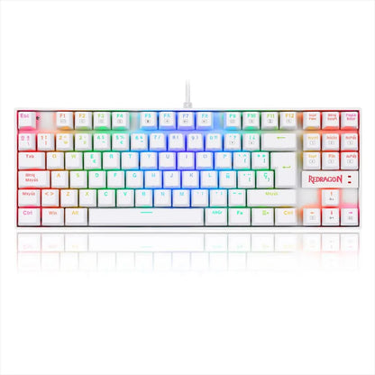 TECLADO GAMER REDRAGON KUMARA K552W-SP MECANICO SWITCH ROJO/BLANCO