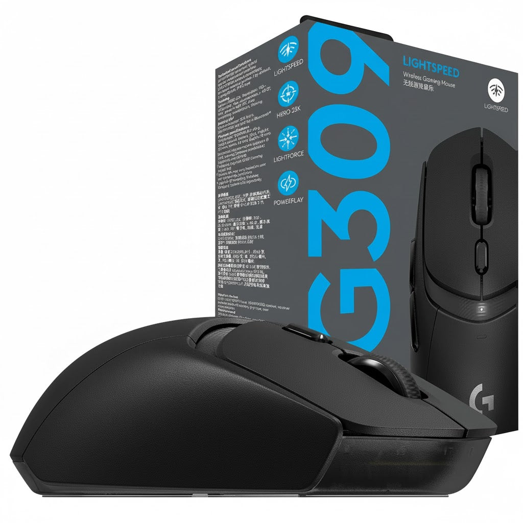 Mouse Logitech G309 Black – Inalámbrico / LIGHTFORCE Hybrid / HERO 25K / 300h / 6 Botones