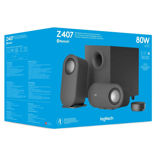 PARLANTES LOGITECH BLUETOOTH Z407 80W NEGRO
