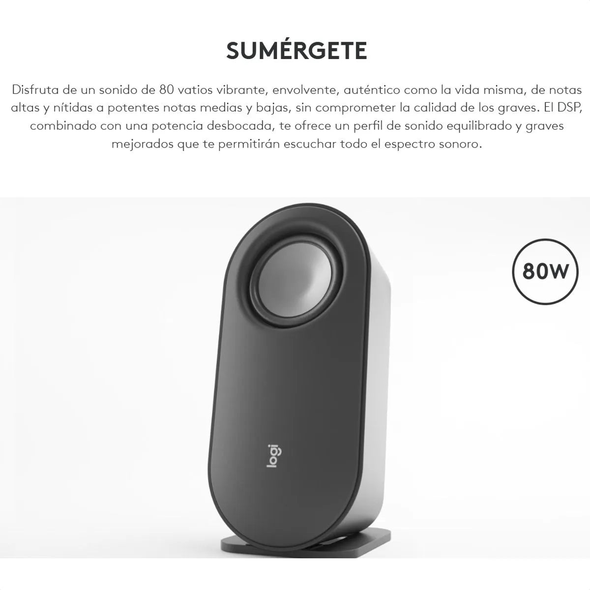 PARLANTES LOGITECH BLUETOOTH Z407 80W NEGRO
