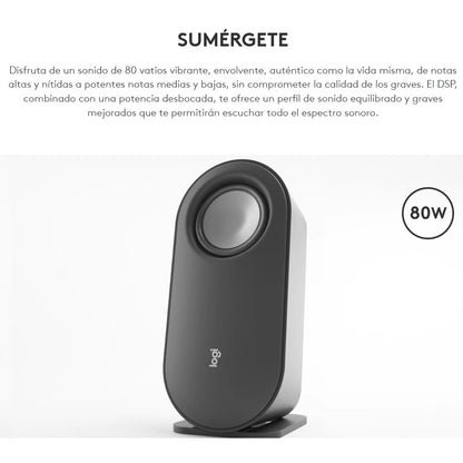 PARLANTES LOGITECH BLUETOOTH Z407 80W NEGRO
