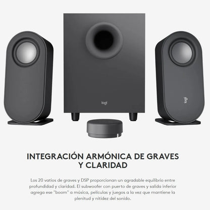 PARLANTES LOGITECH BLUETOOTH Z407 80W NEGRO
