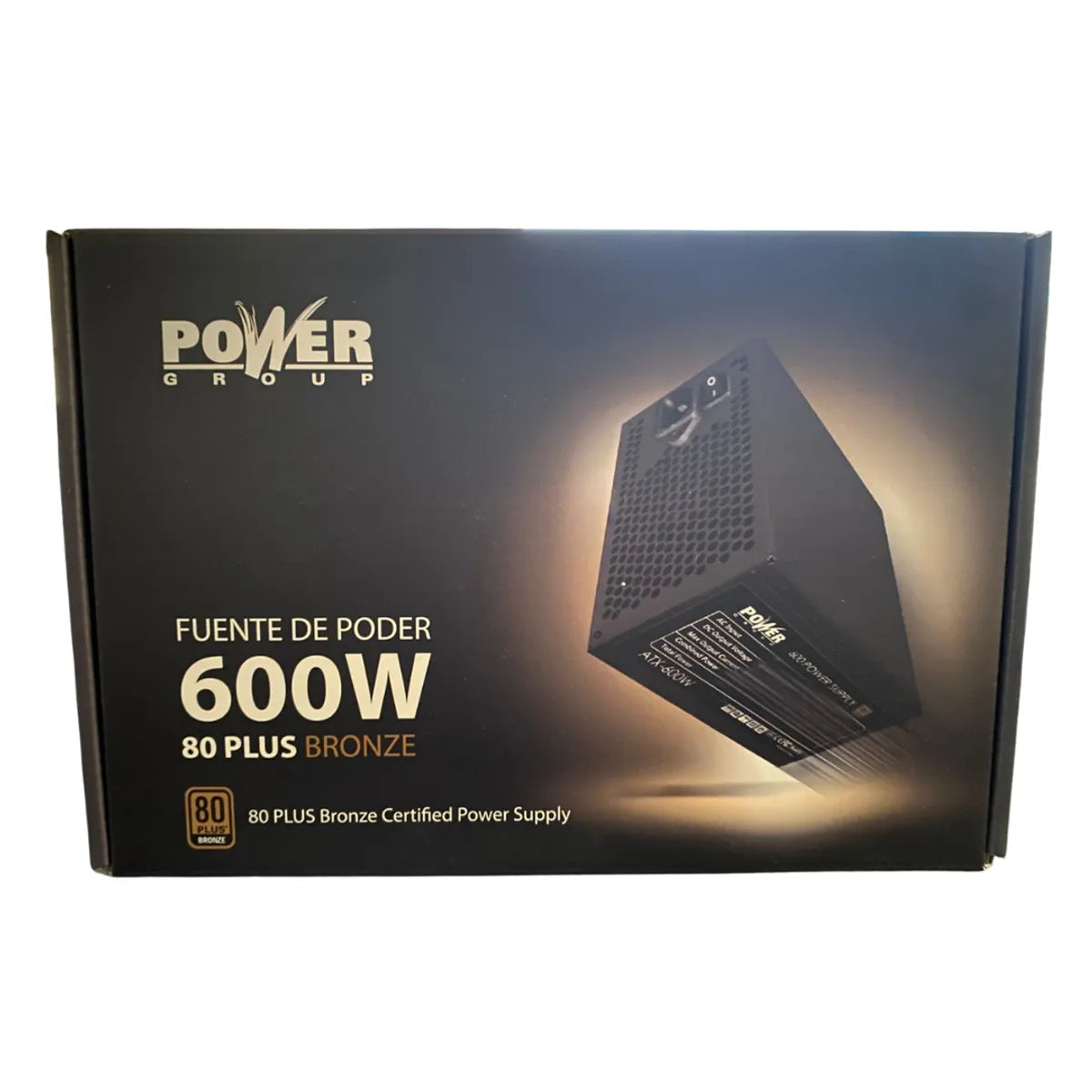 Fuente de Poder 600W 80 Plus Bronze Power Group ATX – Alto Rendimiento para PC Gamer