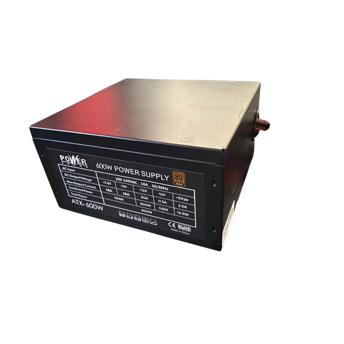 Fuente de Poder 600W 80 Plus Bronze Power Group ATX – Alto Rendimiento para PC Gamer