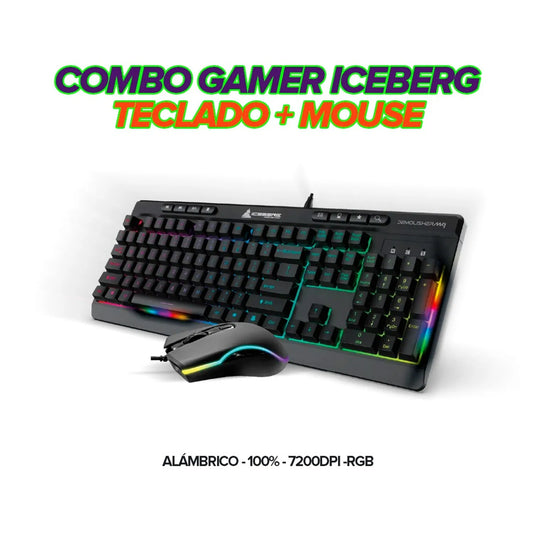 Combo Gamer Iceberg Demolisher Teclado Mecánico + Mouse RGB
