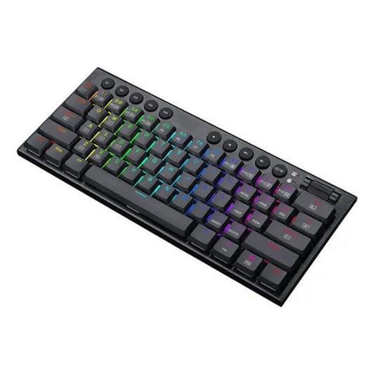 TECLADO MECÁNICO GAMER 60% RGB INALÁMBRICO COMPACTO Y PORTÁTIL