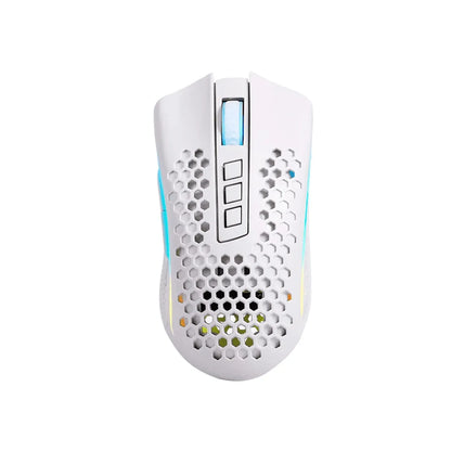 Mouse Gamer Redragon Storm Pro M808-KS Inalámbrico Blanco + RGB