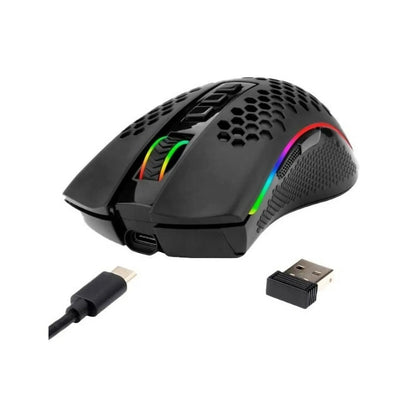 MOUSE REDRAGON STORM PRO M808-KS RGB BLACK 1600DPI INALÁMBRICO