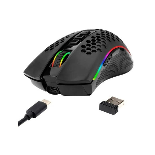 MOUSE REDRAGON STORM PRO M808-KS RGB BLACK 1600DPI INALÁMBRICO