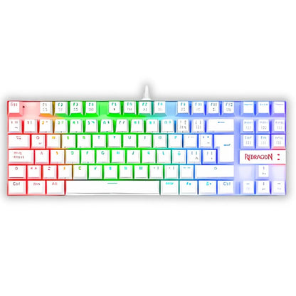 TECLADO GAMER REDRAGON KUMARA K552W-KR-SP RAINBOW BLANCO