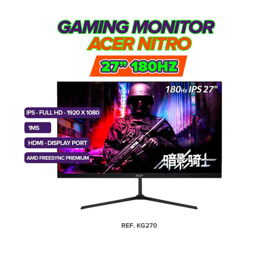 Monitor Gamer ACER NITRO KG270 27 IPS FHD 180Hz 1ms