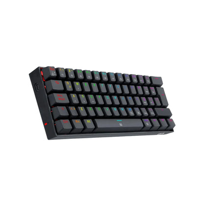TECLADO MECÁNICO 60% REDRAGON DRAGONBORN K630 SWITCH ROJO / NEGRO