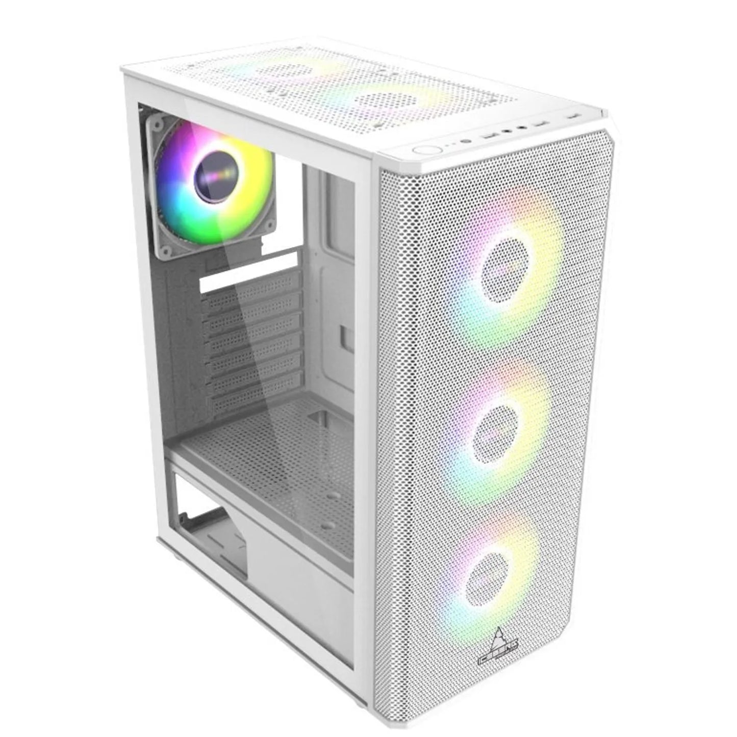 Chasis Iceberg Flow E White / 4 Ventiladores ARGB/ATX-MicroATX-MiniITX