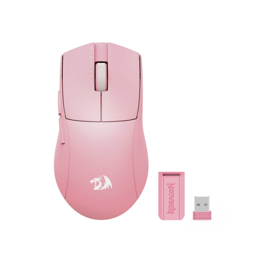 MOUSE REDRAGON KING PRO M916 1K / 5 BOTONES / 26000DPI / Blanco