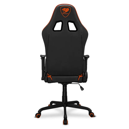 SILLA GAMER COUGAR ARMOR ELITE BLACK BORDE NARANJA | ERGONÓMICA Y RECLINABLE