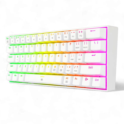 TECLADO MECÁNICO 60% REDRAGON DRAGONBORN K630 SWITCH ROJO / BLANCO