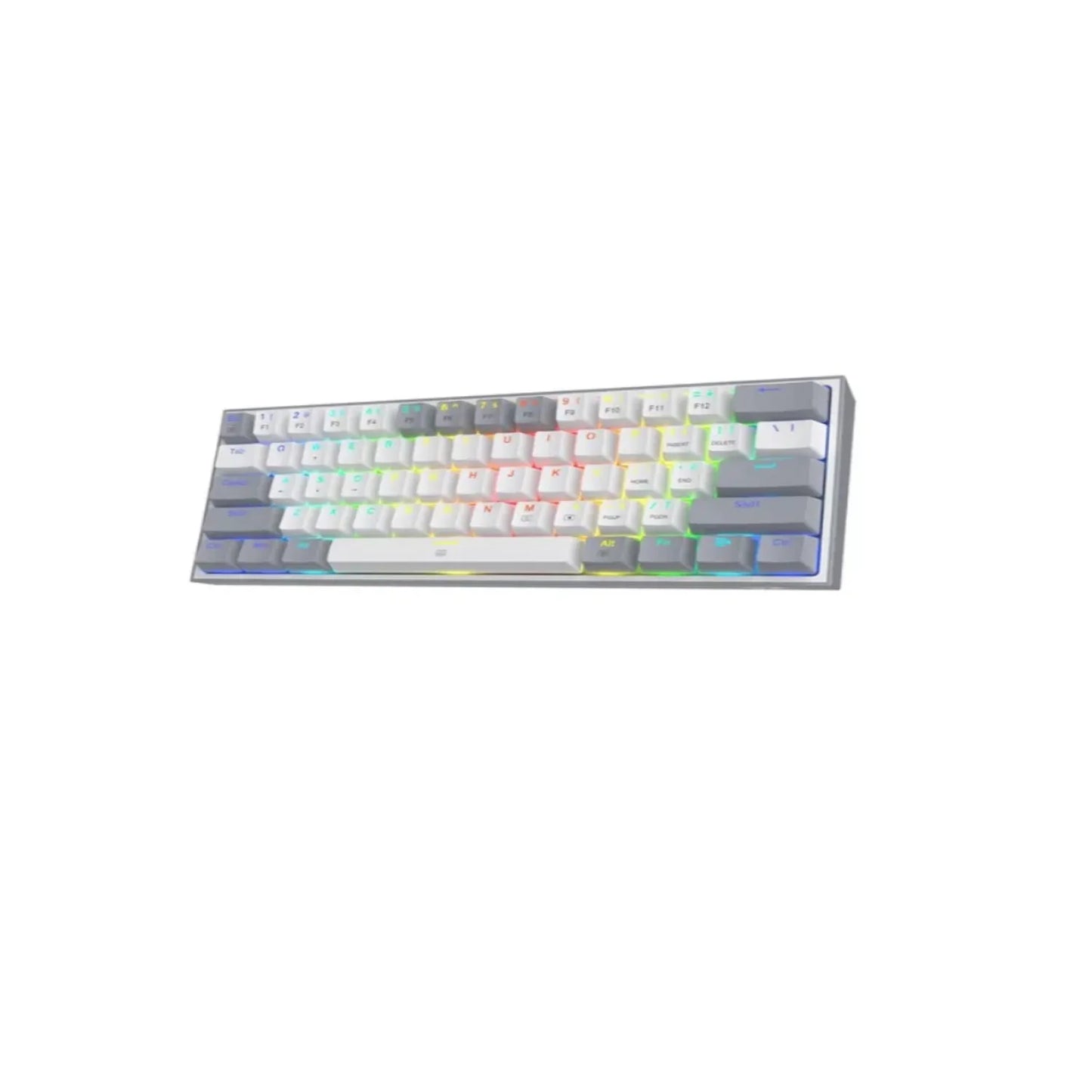 Teclado Mecánico Redragon K616-RGB Fizz Pro 60% / Switch Red / Blanco - Gris
