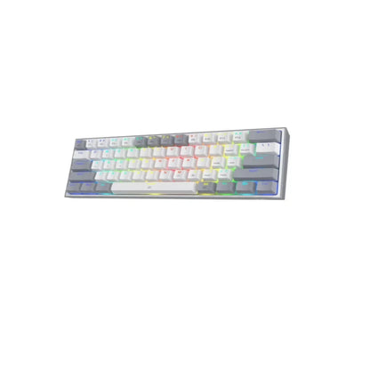 Teclado Mecánico Redragon K616-RGB Fizz Pro 60% / Switch Red / Blanco - Gris