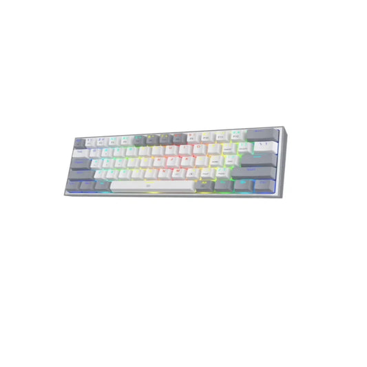 Teclado Mecánico Redragon K616-RGB Fizz Pro 60% / Switch Red / Blanco - Gris